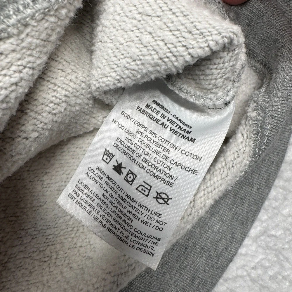 Nike Sportswear Club Fleece Pullover Hoodie Gray Logo DQ5793-010 Women's Size M - Picture 4 of 9